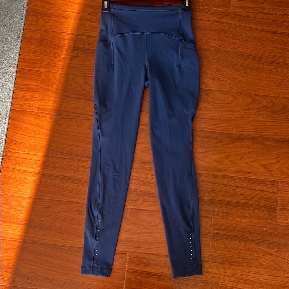 Lululemon Fast & Free Navy Leggings
